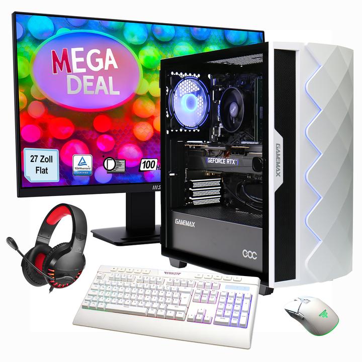 Immagine prodotto Hyrican MegaDeal Diamond WT-Set (Intel Core i7-14700F, 32 GB, 1000 GB, GeForce RTX 4070 Super)