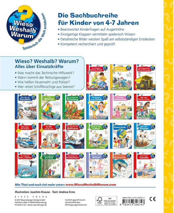 Actual product image Ravensburger Alles über Einsatzkräfte (German, Andrea Erne, 2017)