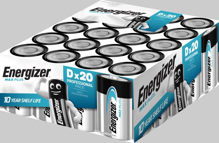 Produktbild Energizer Max Plus (20 Stk., D, 16000 mAh)