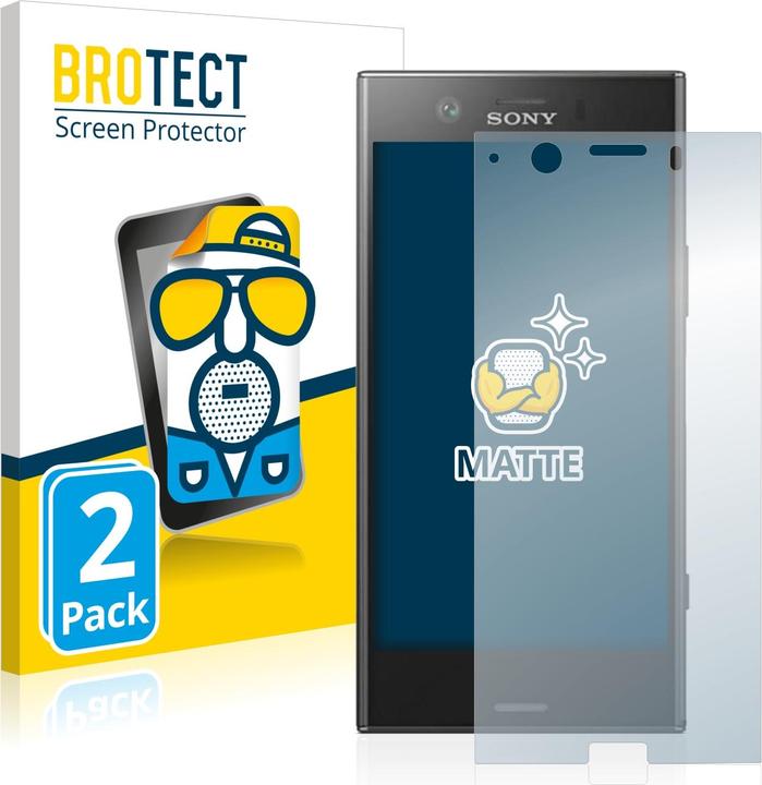 Actual product image BROTECT Anti-glare screen protector matt (2 Piece, Sony Xperia XZ1 Compact)