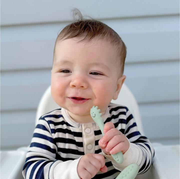 Actual product image Dreambaby Babybesteck 3-teilig Silikon Mint
