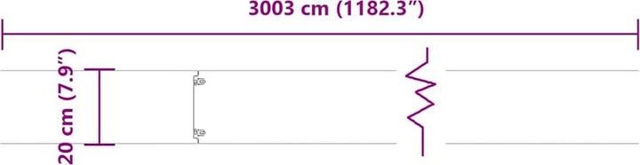Produktbild VidaXL Rasenkanten 30 Stk. Anthrazit 20x103 cm Kaltgewalzter Stahl Gartenkante (103 cm)