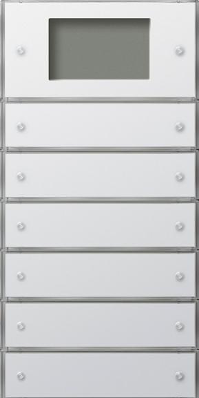 Actual product image Gira Push-button 3 Plus 6gang 2046112 KNX (2+4) surface switch pure white