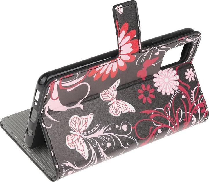 Immagine prodotto Cover-Discount Galaxy A51 - Custodia in pelle Card Pocket Butterflies nera (Samsung Galaxy A51)