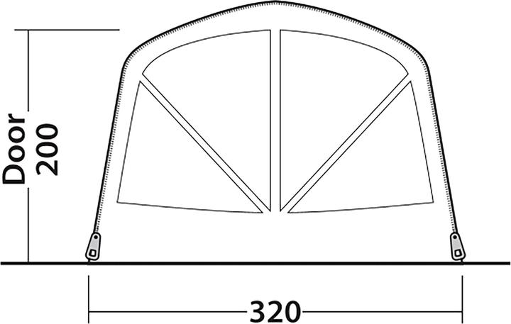 Image du produit Outwell Nashville 5 Air TC (Tente instantanée, 35.80 kg, 5 personnes)