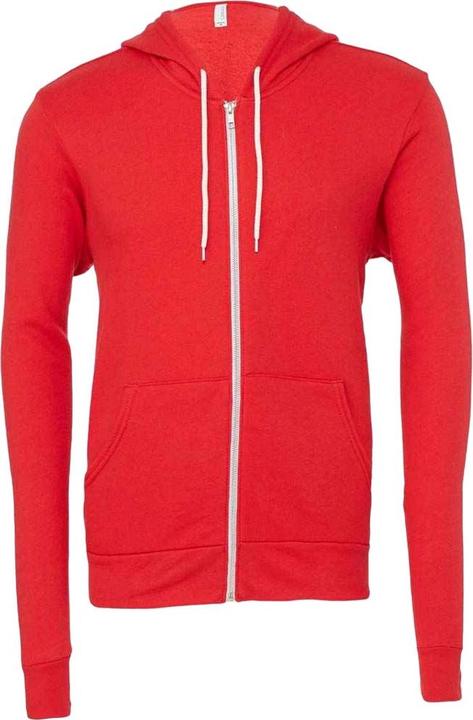 Bella Canvas Kapuzenpullover Durchgehender Reissverschluss