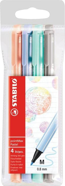 Produktbild STABILO pointMax Filzschreiber (Pastel, 4 x)