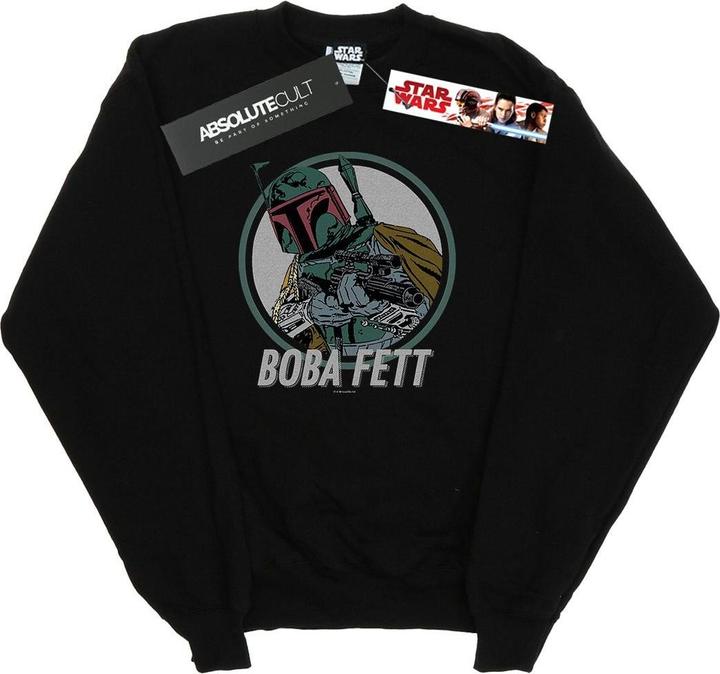 Immagine prodotto Star Wars Boba Fett Retro Circle Felpa Uomo (S)