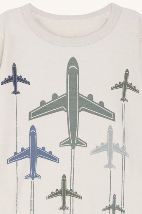 Actual product image Hust and Claire Wool/Bamboo Abba Shirt Aeroplanes (104)