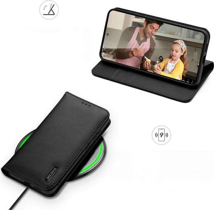 Actual product image Dux Ducis Samsung Galaxy S25 Edge Cover with Wallet - Black (Samsung Galaxy S25 Edge)