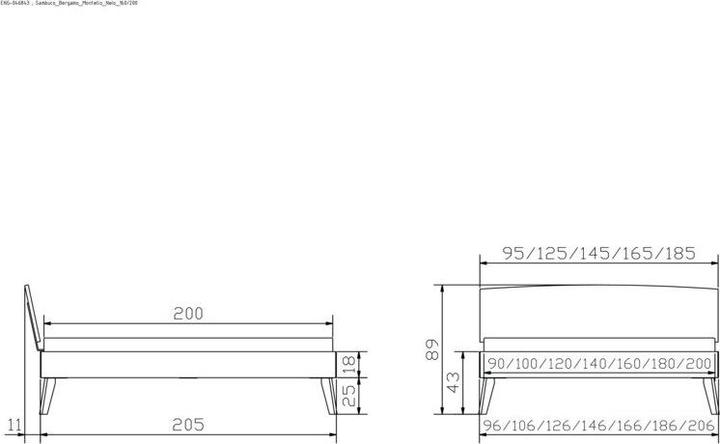 Immagine prodotto Hasena Sambuco 25 (100 x 200 cm)