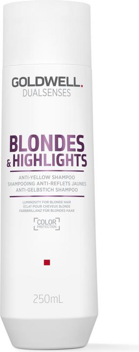 Image du produit Goldwell Shampooing Dualsenses Blondes & Highlights Anti-Yellow (250 ml, Shampoing liquide)