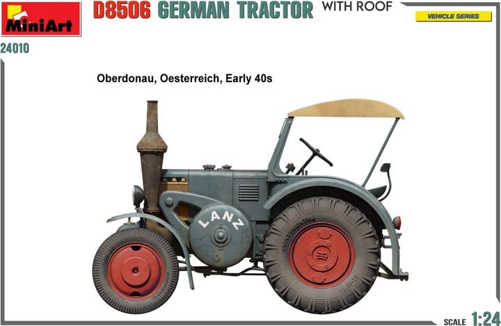Produktbild 1:24 Dt. Traktor D8506 m. Kabinendach