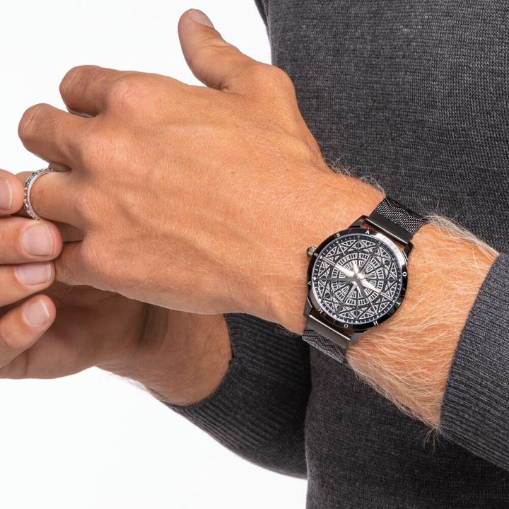 Immagine prodotto Thomas Sabo Orologio da uomo Spirit Cosmos Compass Black (Orologio da polso analogico, 41 mm)