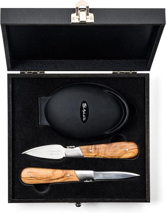 Actual product image Laguiole Oyster knife gift set