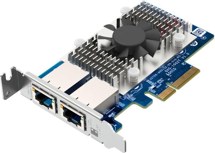 Actual product image QNAP QXG-10G2T Network Adapter PCIe 10 GBE RJ45 x2