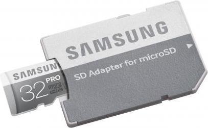 Samsung PRO 32GB micro SDHC Karte (SD-Adapter) (microSDHC, UHS-I)