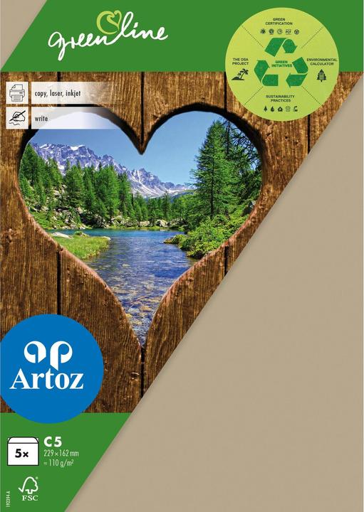 Actual product image Artoz green line (C5, 5 x)