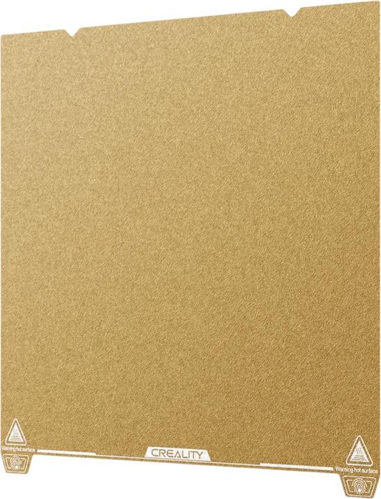 Actual product image Creality 315x310mm K1 Max PEI Gold Magnetische Federstahl Bauplatte Druckplattform (Plate)