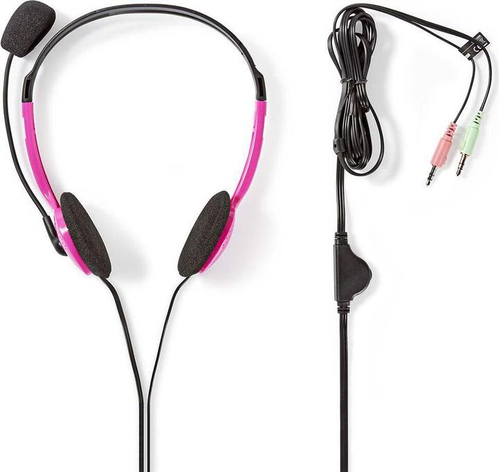 Actual product image Nedis Headphones for PC Headband 2 Plug 3.5 mm (Cable)