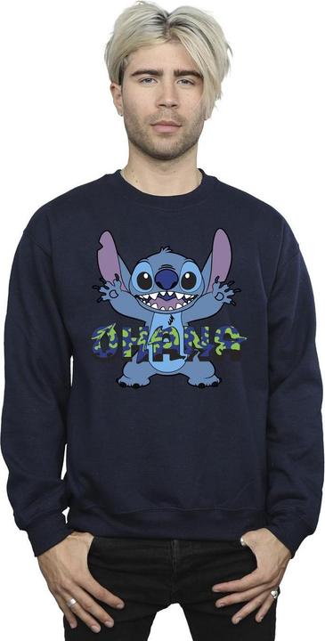 Image du produit Disney - Sweat LILO AND STITCH OHANA BLUE GLITCH - Homme (XXL)