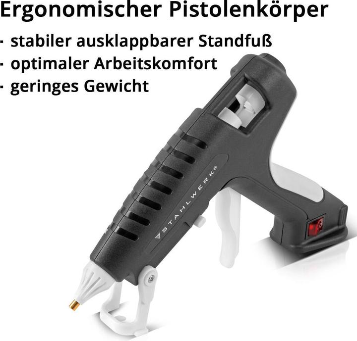 Immagine prodotto Stahlwerk HKP-250 ST pistola per colla a caldo con valvola di non ritorno e 250 watt