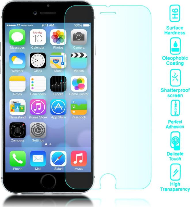 Actual product image Nalia Protective glass (1 Piece, Apple iPhone 6 Plus)
