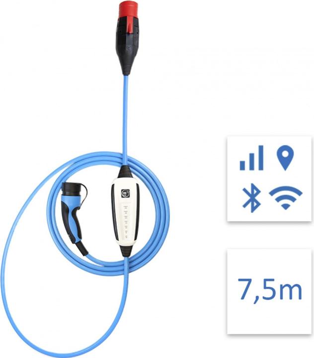 Immagine prodotto NRGkick Stazione di ricarica mobile 32 A, 7,5 m, tipo 2 WLAN, 4G, GPS (Tipo 2, 22 kW, 32 A, Tipo 2)