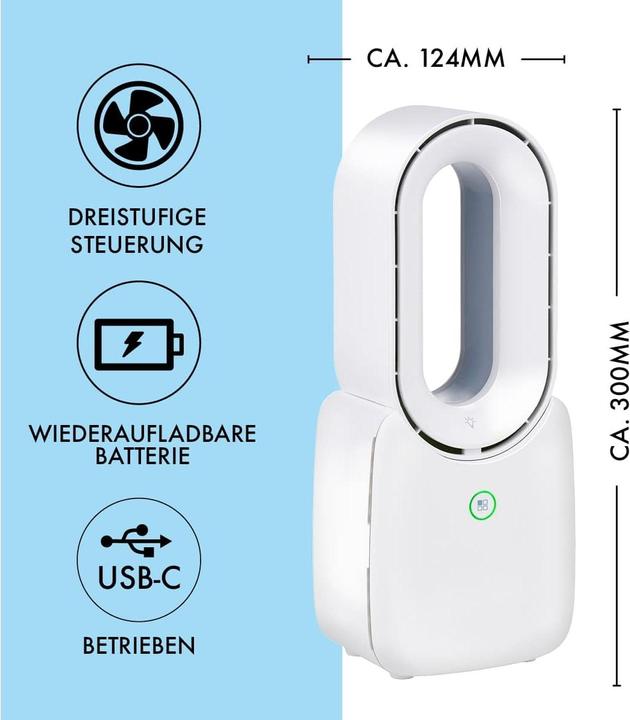 Actual product image Lifetime Air Fan table bladeless USB