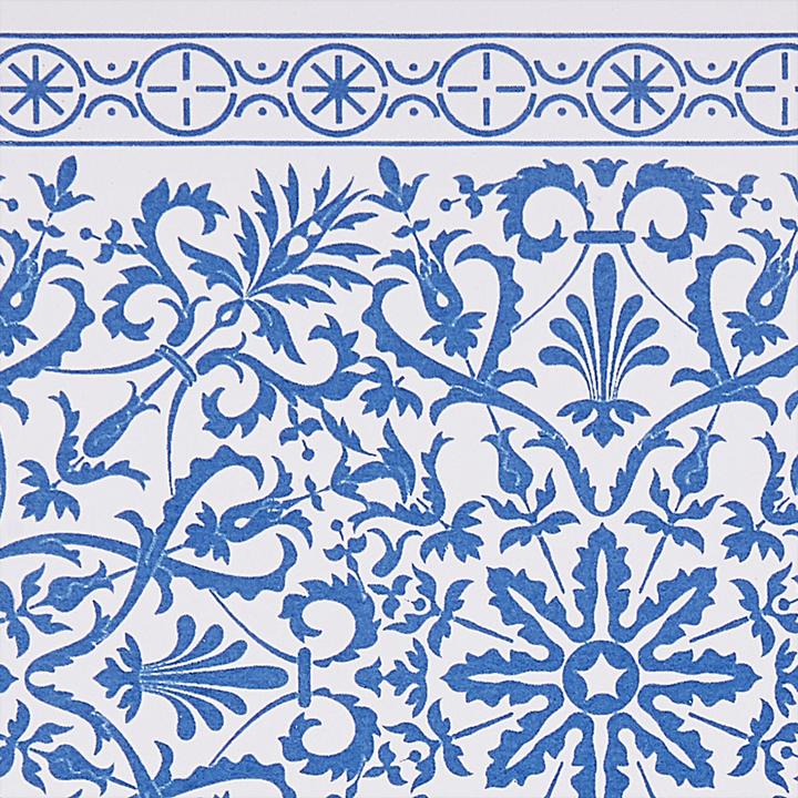 Produktbild Beliani Badezimmer Set 3-teilig Keramik blau / weiss CARORA (8 x 8 x 19 cm)