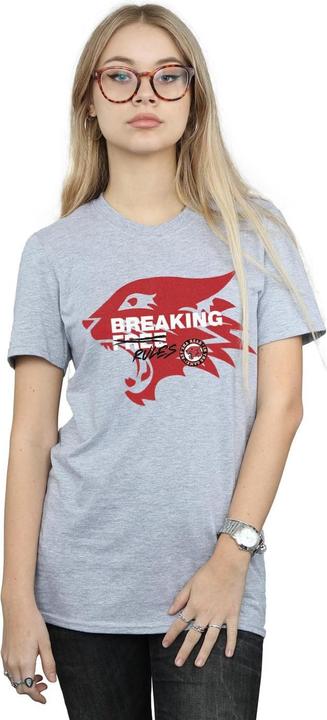 Actual product image Disney Womens/Ladies High School Musical The Musical Breaking Rules Cotton Boyfriend T-Shirt (XL)
