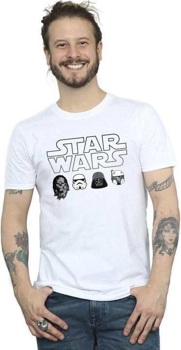 Immagine prodotto Star Wars Character Heads Maglietta Uomo (XXL)