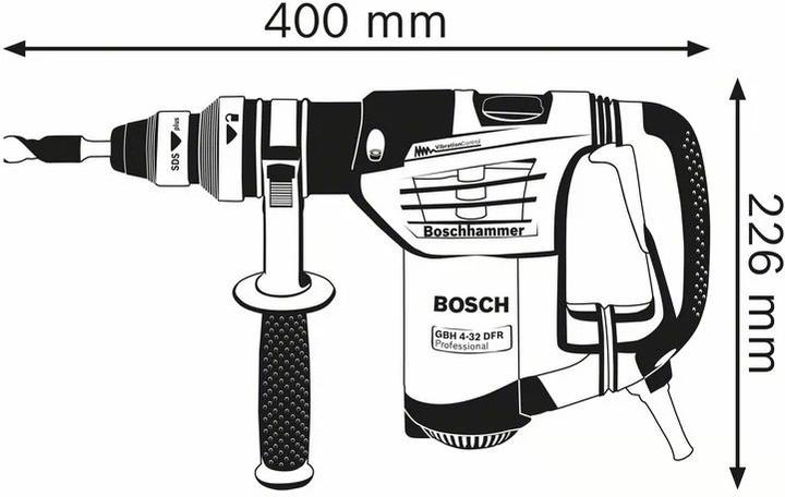 Image du produit Bosch Professional Marteau perforateur avec SDS plus GBH 4-32 DFR, coffret artisanal, mandrin à serrage rapide (Fonctionnement sur secteur)