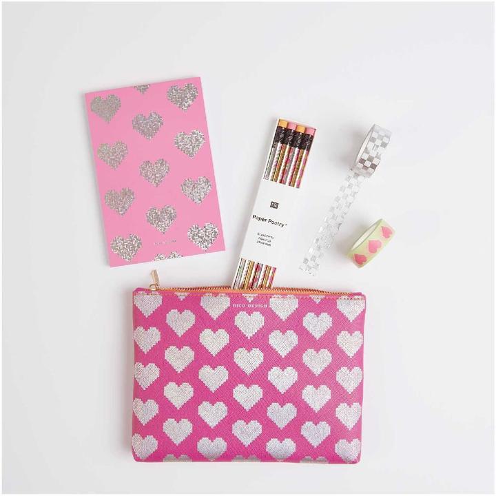 Immagine prodotto Rico Design Blocco note 10x15 cm, pixel, cuore.300820 (Nessuna rilegatura)