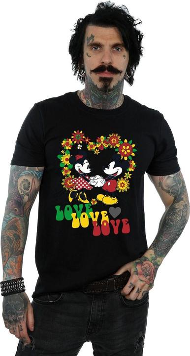 Image du produit Disney - T-shirt MICKEY AND MINNIE MOUSE HIPPIE LOVE - Homme (3XL)