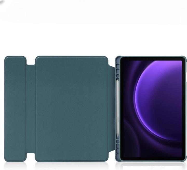 Actual product image Cover-Discount Galaxy Tab S9 FE - 360-degree tablet sleeve green (Galaxy Tab S9 FE)