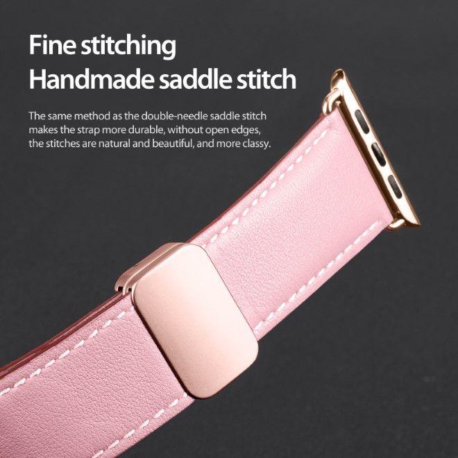 Produktbild Dux Ducis YA Armband (42 mm, 44 mm, 45 mm, 49 mm, Kalbsleder, Apple Watch Series 1, Apple Watch Series 2, Apple Watch Series 3, Apple Watch Series 4, Apple Watch Series 5, Apple Watch Series 6, Apple Watch Series 7, Apple Watch Series 8, Apple Watch Series 9, Apple Watch SE, Apple Watch Ultra, Apple Watch Ultra 2)