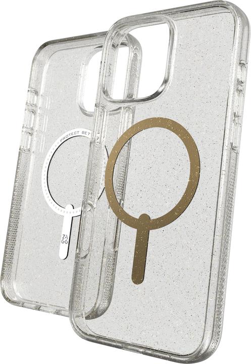 Actual product image Zagg Cases Milan Snap Apple Michael LGPro Gold Glitter (Apple iPhone 16 Pro Max)