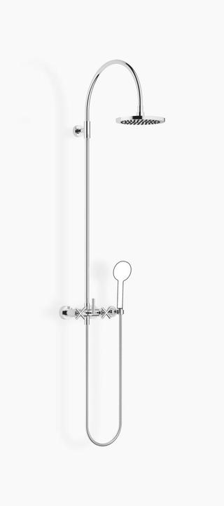 Produktbild Dornbracht Tara Showerpipe mit Brausebatterie, ohne Handbrause, Ausladung Standbrause 420 mm, 266328