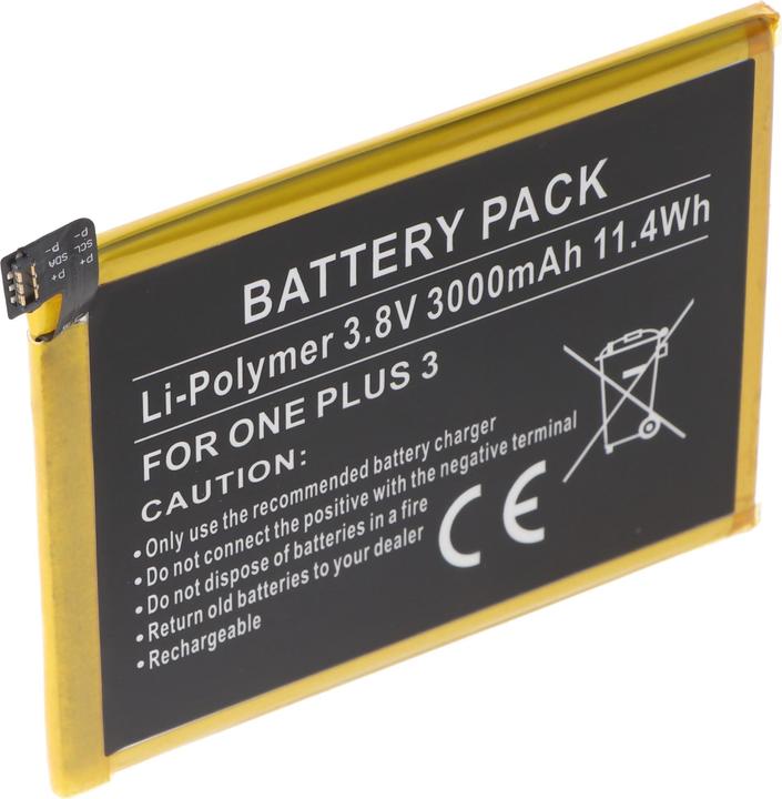 Immagine prodotto AccuCell Batteria ONEPLUS 3, 3 Dual SIM, A3000, A3003, Rain, BLP613