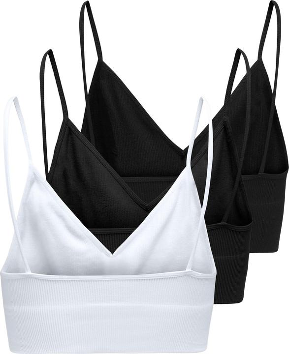 Produktbild Only ONLVICKY rib 3-pack Top Schlafanzug Oberteil (XS, 3er Pack)
