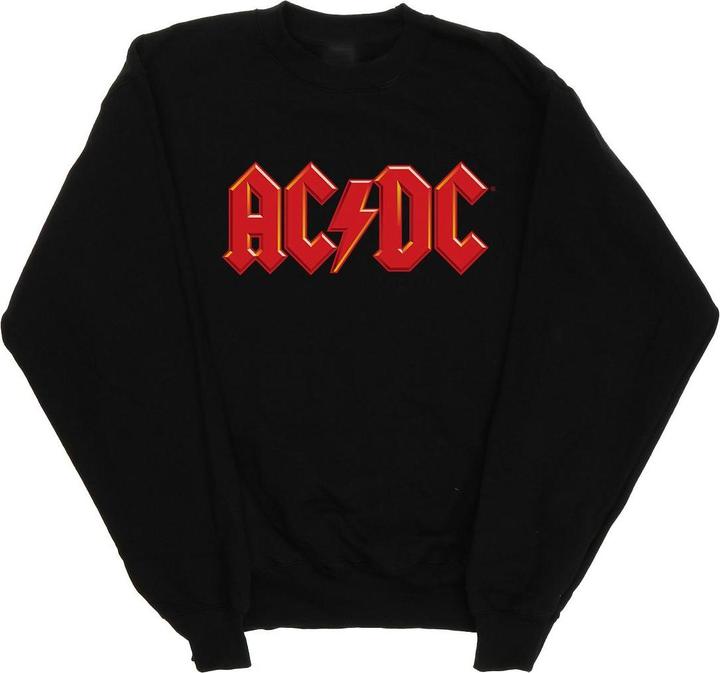 Produktbild AC/DC Sweatshirt aus Baumwolle mit rotem Logo (M)