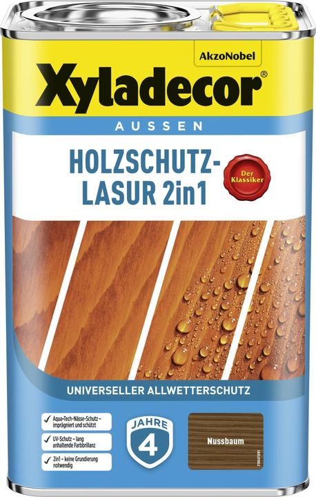 Immagine prodotto Xyladecor Mordente di protezione del legno Noce 4 L (4 l)