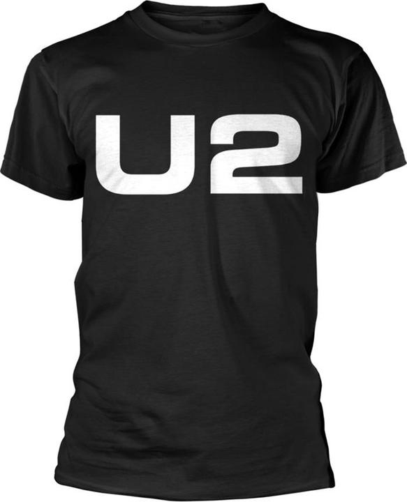 U2 White Logo (Organic TS) (Black