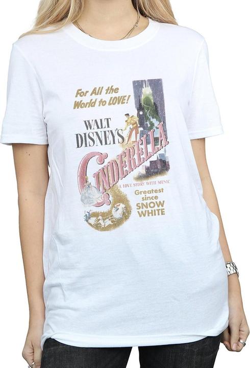 Immagine prodotto Cinderella T-shirt boyfriend en coton à l'effigie de l'affiche Femmes/Ladies (3XL)
