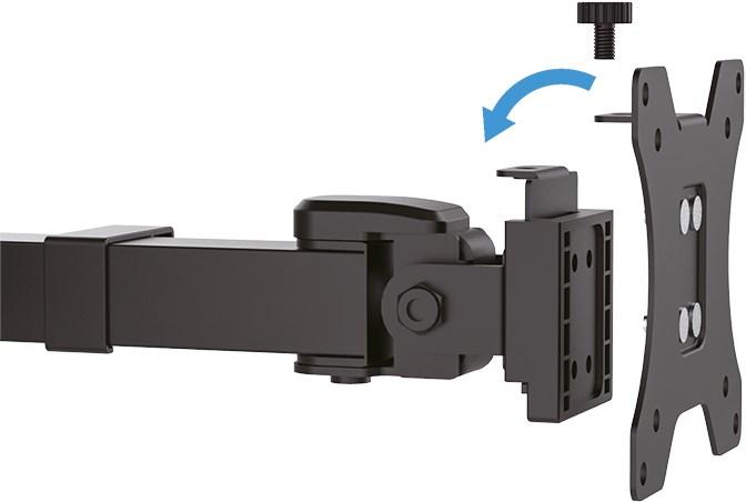 Produktbild LogiLink 2-Fach Monitorhalterung 17 - 32"Ärmlaenge verstellbar (Tisch, 32.01")