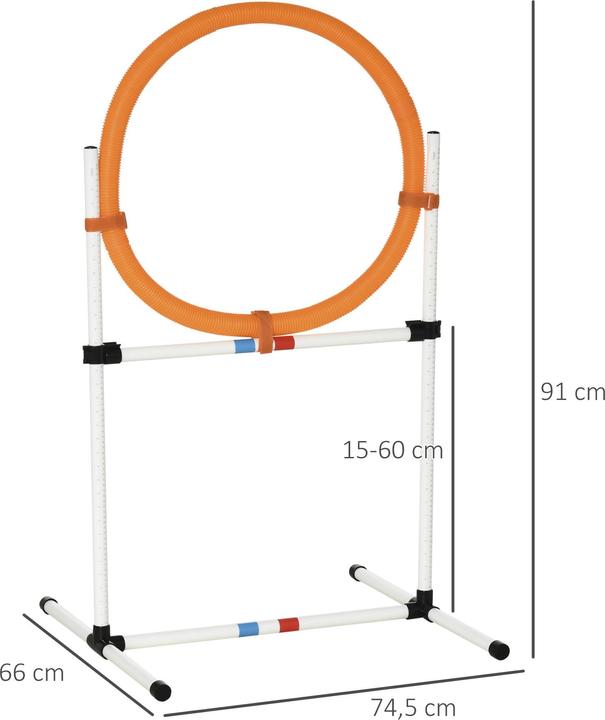 Produktbild PawHut Hundetrainingsset mit Springring (Agility)