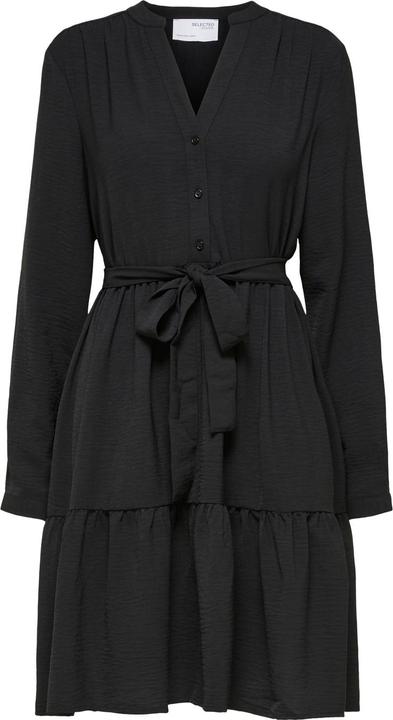 Selected Femme Gürtel V-Ausschnitt Kleid