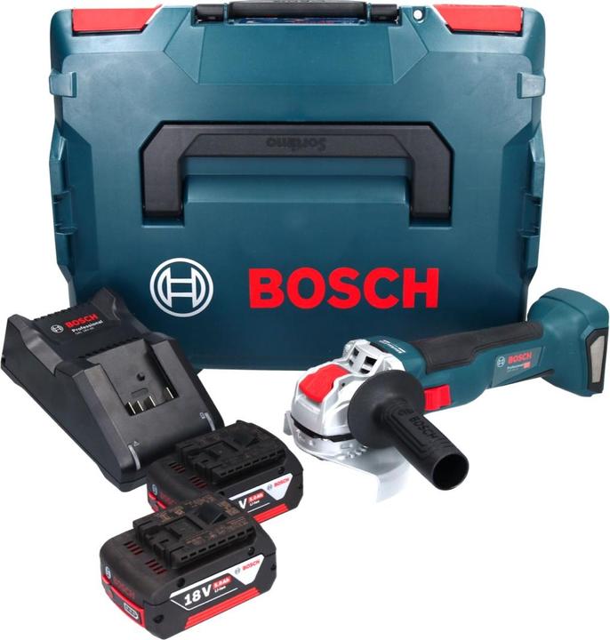 Produktbild Bosch Professional Bosch GWX 18V-10 Professional Akku Winkelschleifer 18 V 125 mm X-LOCK Brushless + 2x Akku 5,0 Ah + (125 mm)