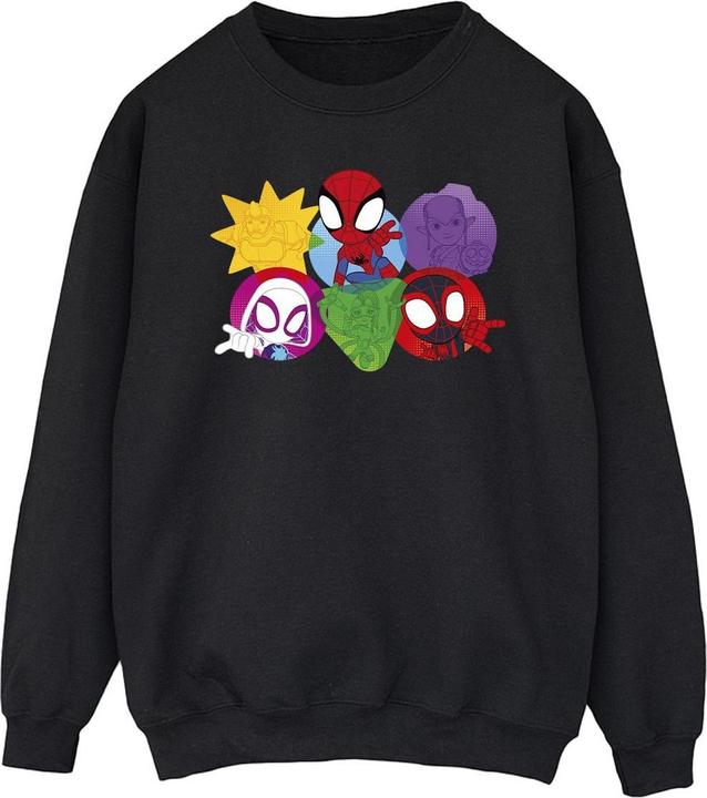 Immagine prodotto Spidey And His Amazing Friends Faces Felpa Uomo (4XL)